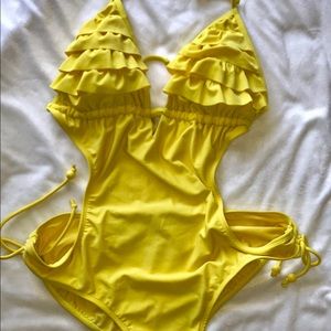 Yellow One Piece Swimsuit